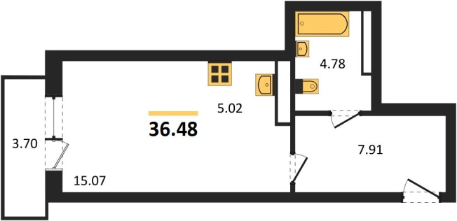 Купить Студию в ЖК Расцветай на Зорге в Новосибирске. Вариант № 9879471, 0, площадь -  квм, цена 4505000 рублей