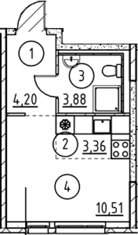 Купить квартиру в новостройках у метро Пролетарская в Ленинградской области. Вариант № 6897844, 0, площадь -  квм, цена 4660029 рублей