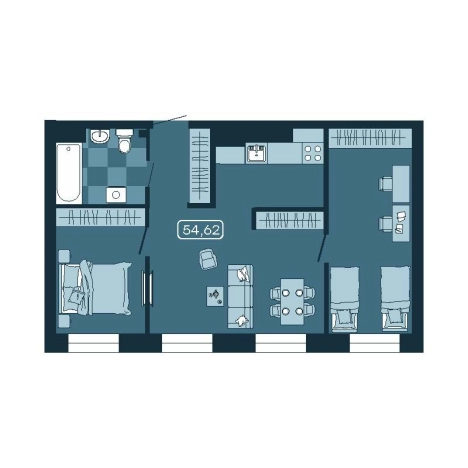 Купить трехкомнатную квартиру в районе Первомайский в Владивостоке. Вариант № 5548339, 0, площадь -  квм, цена 9337289 рублей