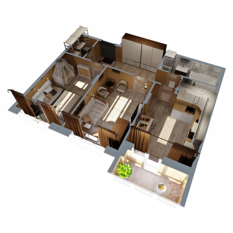 Купить квартиру в новостройках в Коврове. Вариант № 9232782, 5, площадь -  квм, цена 6086850 рублей