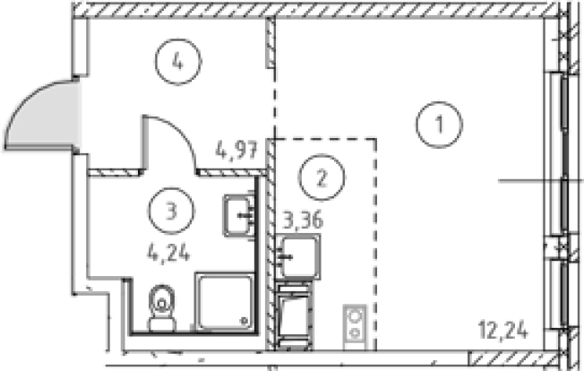 Купить квартиру в новостройках в ЖК Новое Колпино в Санкт-Петербурге. Вариант № 9152072, 0, площадь -  квм, цена 3840836 рублей