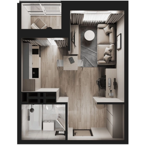 Купить Студию в Владивостоке. Вариант № 6059138, 2, площадь -  квм, цена 6800000 рублей