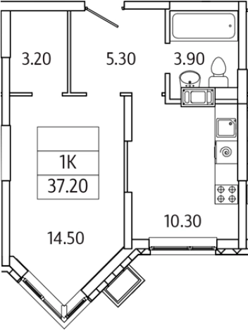 Купить квартиру у метро Домодедовская в Видном. Вариант № 128758, 0, площадь -  квм, цена 5859037 рублей