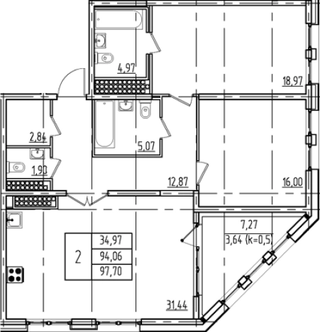 Купить трехкомнатную квартиру у метро Московская в Санкт-Петербурге. Вариант № 1893396, 0, площадь -  квм, цена 35064000 рублей