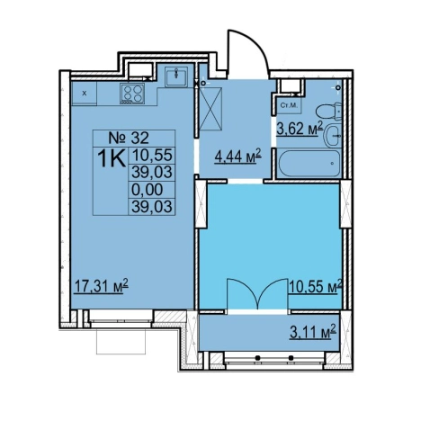 Купить квартиру в ЖК Мед в Нижнем Новгороде. Вариант № 139142, 0, площадь -  квм, цена 6284180 рублей