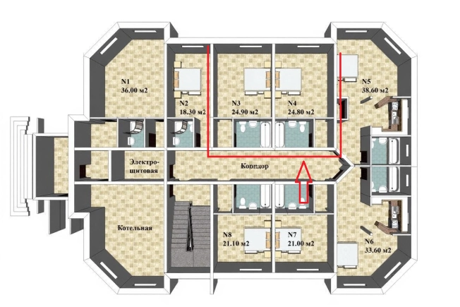 Купить квартиру в Москве. Вариант № 9678282, 6, площадь -  квм, цена 4900000 рублей