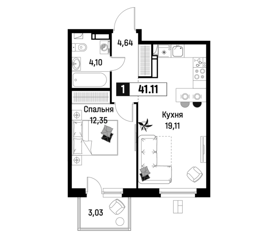 Купить квартиру в новостройках в ЖК Максималист в Мурине. Вариант № 6867100, 0, площадь -  квм, цена 7791850 рублей