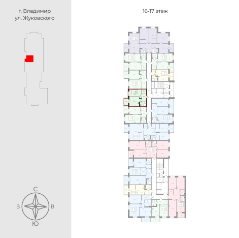 . Вариант № 1918646, 1, площадь - 45.25 квм, цена 5644800 рублей