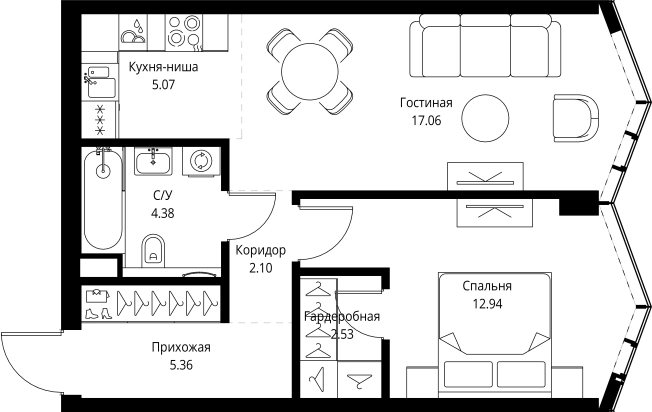 Купить квартиру в новостройках у метро ВДНХ в Москве. Вариант № 162247, 0, площадь -  квм, цена 32363424 рублей
