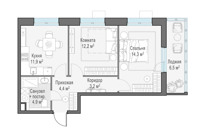 Купить квартиру в ЖК Новое Пушкино в Пушкине. Вариант № 114573, 0, площадь -  квм, цена 12250000 рублей