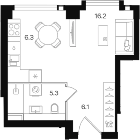 Купить квартиру на улице Большая Тульская в Москве. Вариант № 5683230, 0, площадь - квм, цена 20804430 рублей