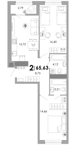 Купить квартиру в новостройках в ЖК UNO в Владимире. Вариант № 148588, 0, площадь -  квм, цена 10500800 рублей