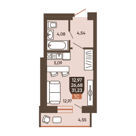 Купить квартиру в ЖК Ермак (Новосибирск) в Новосибирске. Вариант № 8881434, 0, площадь -  квм, цена 4950000 рублей