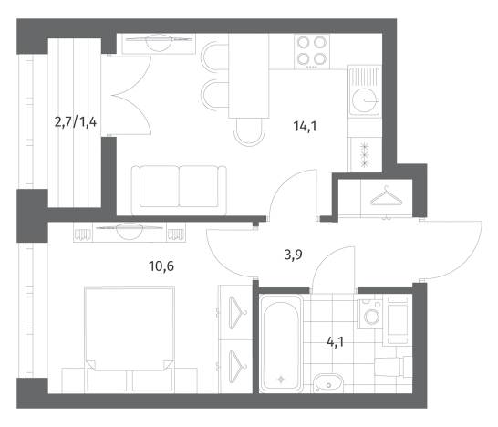 Купить двухкомнатную квартиру в ЖК NEWПИТЕР в Ленинградской области. Вариант № 5258744, 0, площадь -  квм, цена 6690000 рублей
