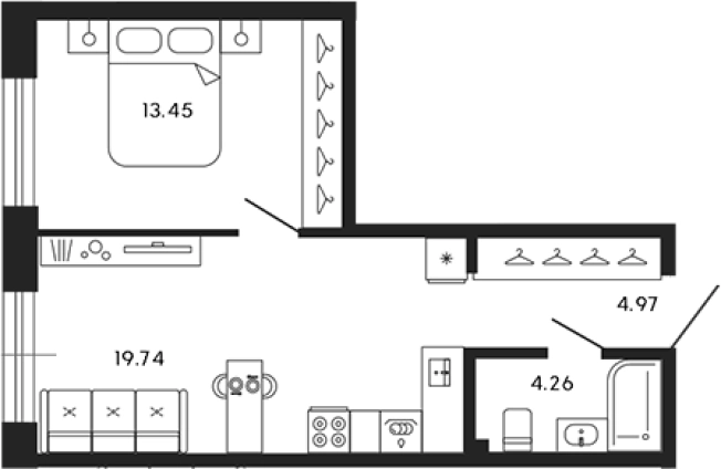 Купить двухкомнатную квартиру в ЖК 17/33 в Санкт-Петербурге. Вариант № 8340324, 0, площадь -  квм, цена 28845600 рублей