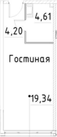 Купить Студию в новостройках на улице проспект Большевиков в Санкт-Петербурге. Вариант № 7596492, 0, площадь -  квм, цена 5841013 рублей