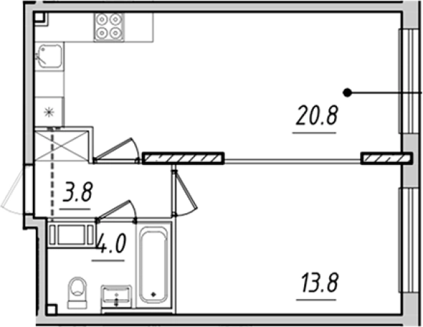 Купить двухкомнатную квартиру у метро Фрунзенская в Санкт-Петербурге. Вариант № 6641705, 0, площадь -  квм, цена 19180742 рублей