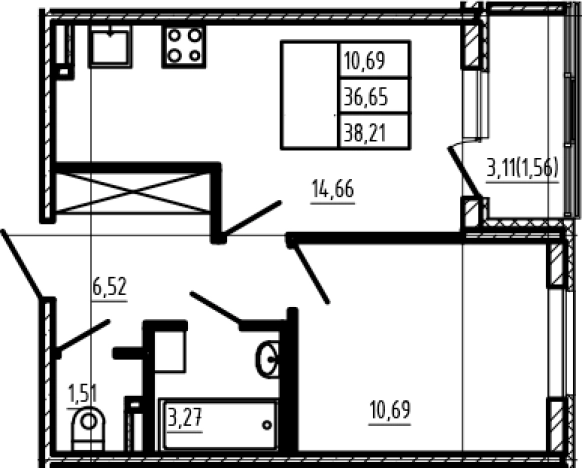 Купить однокомнатную квартиру в Микрорайоне Чёрная Речка, Сертолово в Сертолове. Вариант № 6963436, 0, площадь -  квм, цена 8406200 рублей