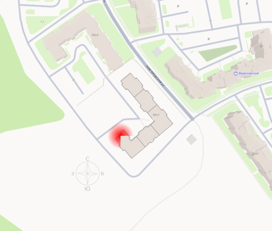 Купить двухкомнатную квартиру в ЖК Веризинский д.5 корпус 1 в Владимире. Вариант № 125954, 1, площадь - квм, цена 5722500 рублей