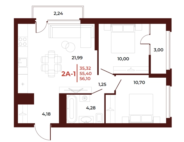 Купить квартиру в новостройках на улице Тернопольская в Пензе. Вариант № 4090658, 0, площадь -  квм, цена 7180800 рублей