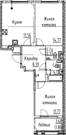 Купить трехкомнатную квартиру в ЖК Кронфорт в Санкт-Петербурге. Вариант № 6830682, 0, площадь -  квм, цена 16750000 рублей