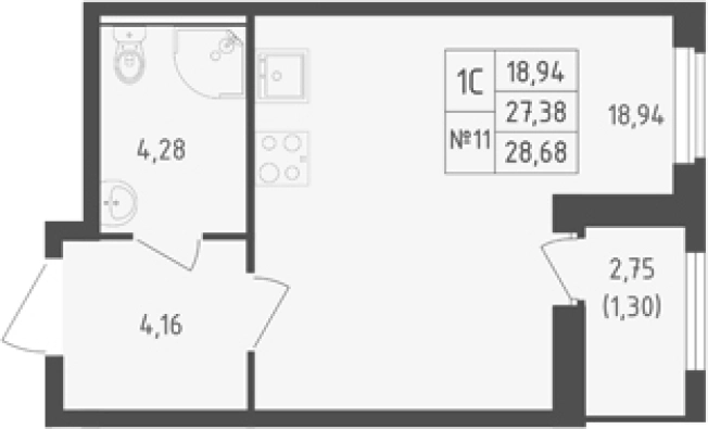 Купить квартиру в ЖК Южная Нева в Ленинградской области. Вариант № 7833800, 0, площадь - квм, цена 5385702 рублей