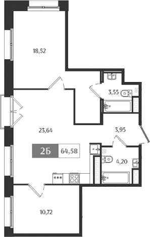 Купить трехкомнатную квартиру в новостройках в ЖК Ranta Residence в Санкт-Петербурге. Вариант № 6052705, 0, площадь -  квм, цена 30998400 рублей