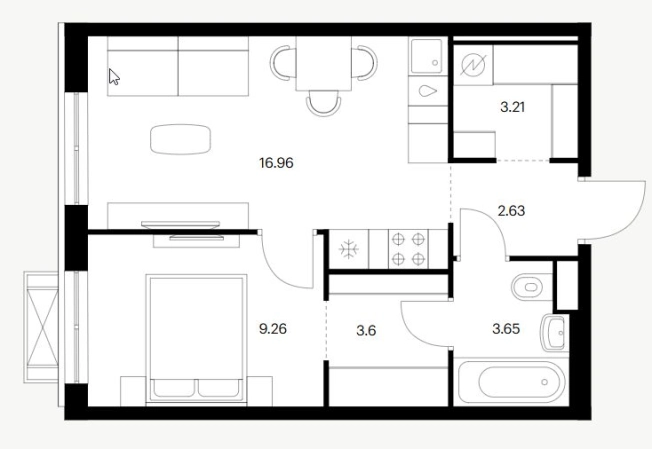 Купить квартиру на улице Шмидта в Улан-Удэ. Вариант № 160669, 0, площадь -  квм, цена 7416539 рублей