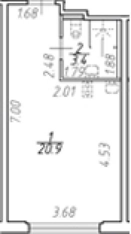 Купить Студию у метро Площадь Восстания в Санкт-Петербурге. Вариант № 8487781, 0, площадь -  квм, цена 9234000 рублей