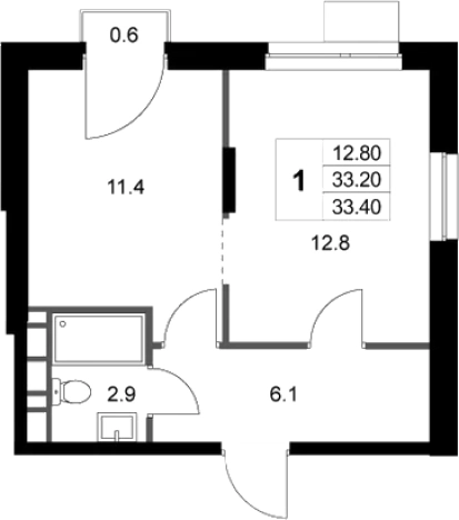Купить однокомнатную квартиру у метро Некрасовка в Люберцах. Вариант № 138295, 0, площадь -  квм, цена 6441691 рублей