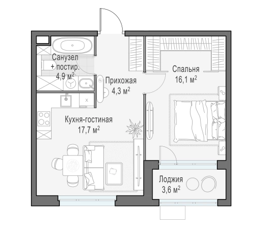 Купить квартиру в ЖК Новое Медведково в Мытищах. Вариант № 103609, 0, площадь -  квм, цена 11310000 рублей