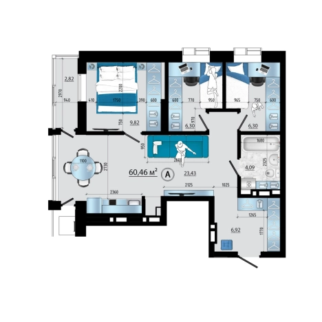 Купить трехкомнатную квартиру на улице проспект Красного Знамени в Владивостоке. Вариант № 9438534, 0, площадь -  квм, цена 11457652 рублей