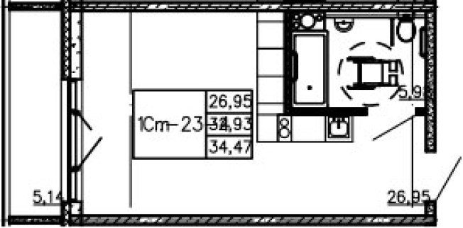 Купить Студию в районе Фрунзенский в Санкт-Петербурге. Вариант № 4034160, 0, площадь -  квм, цена 10750100 рублей