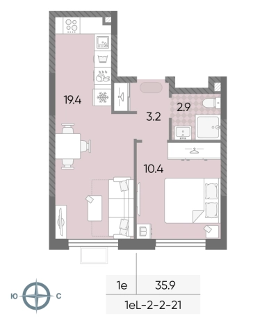 Купить однокомнатную квартиру в новостройках у метро Боровское шоссе в Москве. Вариант № 8182953, 0, площадь -  квм, цена 14047131 рублей