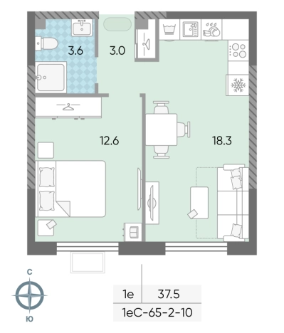 Купить однокомнатную квартиру в районе Солнцево в Москве. Вариант № 8250170, 0, площадь -  квм, цена 17846550 рублей
