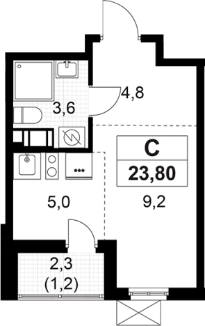 Купить Студию в ЖК А101 Лаголово в Ленинградской области. Вариант № 8924550, 0, площадь -  квм, цена 5032986 рублей
