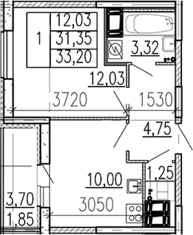 Купить квартиру в ЖК Высота в Ленинградской области. Вариант № 9096396, 0, площадь -  квм, цена 4759400 рублей