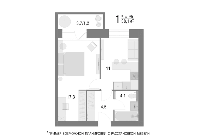 Купить квартиру в новостройках в Вологодской области. Вариант № 126346, 0, площадь -  квм, цена 3657600 рублей