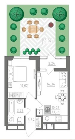 Купить квартиру в новостройках в ЖК Пряничная слобода в Туле. Вариант № 71857, 0, площадь -  квм, цена 3780107 рублей