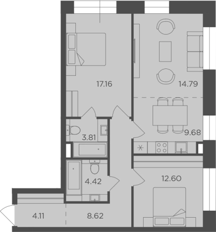 Купить квартиру у метро Автозаводская в Москве. Вариант № 65845, 0, площадь -  квм, цена 40692828 рублей