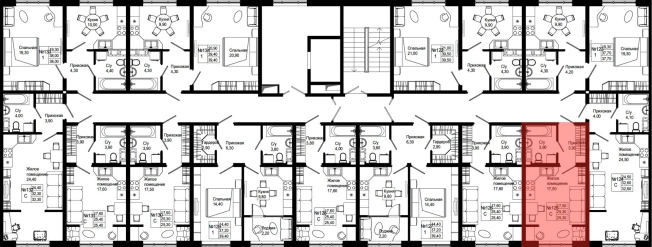 Купить квартиру в новостройках на улице Цветной проезд в Ленинградской области. Вариант № 2366010, 0, площадь -  квм, цена 3036000 рублей