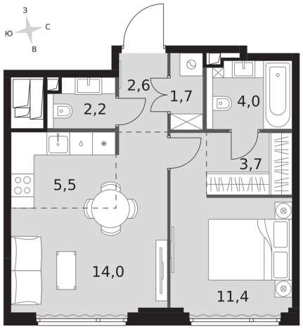 Купить двухкомнатную квартиру у метро Хорошево в Москве. Вариант № 9507946, 0, площадь -  квм, цена 44960190 рублей