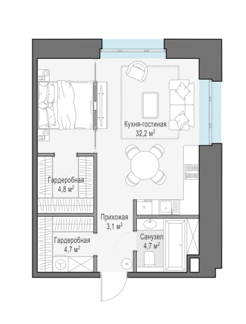 Купить Студию в новостройках у метро Площадь Революции в Москве. Вариант № 168339, 0, площадь - квм, цена 117760000 рублей