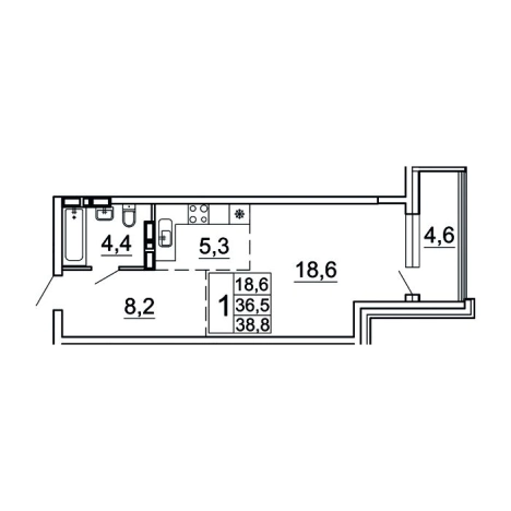 Купить квартиру на улице Лесная в Владивостоке. Вариант № 9416633, 0, площадь -  квм, цена 9554868 рублей