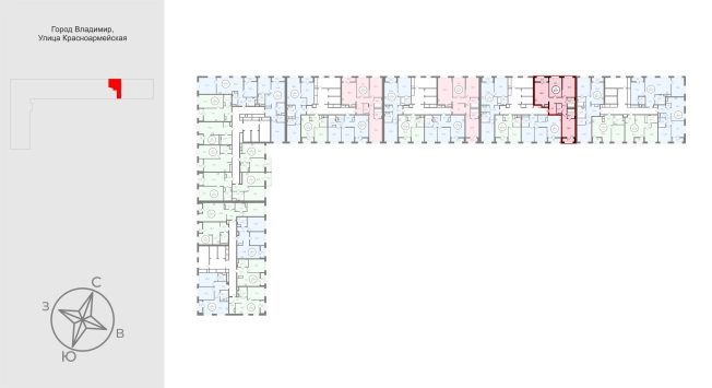 Купить квартиру в новостройках в Владимире. Вариант № 9524551, 1, площадь -  квм, цена 12535600 рублей