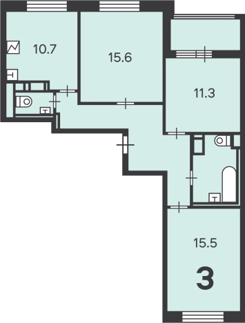 Купить квартиру в Москве. Вариант № 8412341, 17, площадь -  квм, цена 31000000 рублей