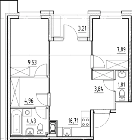 Купить трехкомнатную квартиру в новостройках в ЖК Nigilist в Санкт-Петербурге. Вариант № 5559819, 0, площадь -  квм, цена 16781984 рублей