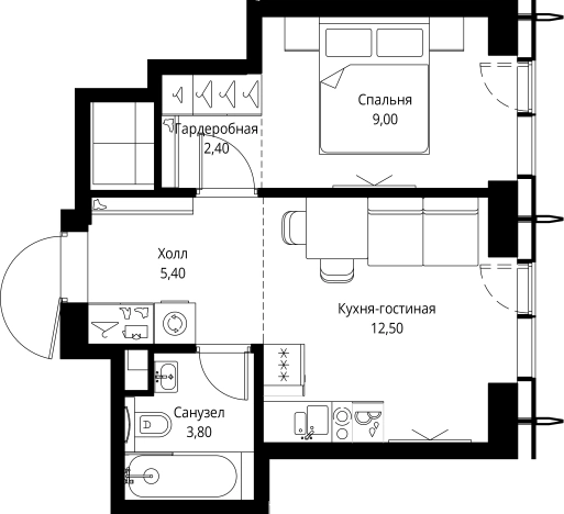 Купить квартиру в ЖК City Bay в Москве. Вариант № 6058897, 0, площадь -  квм, цена 18148035 рублей