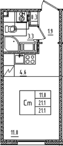 Купить Студию в ЖК Дыбенко парк в Санкт-Петербурге. Вариант № 6608641, 0, площадь -  квм, цена 6478607 рублей