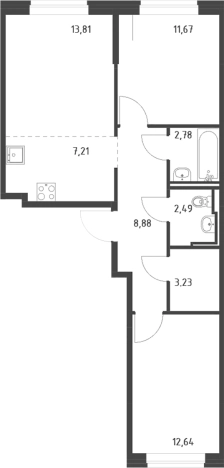 Купить квартиру в новостройках в ЖК Живи! В Рыбацком в Санкт-Петербурге. Вариант № 9109853, 0, площадь -  квм, цена 13975218 рублей